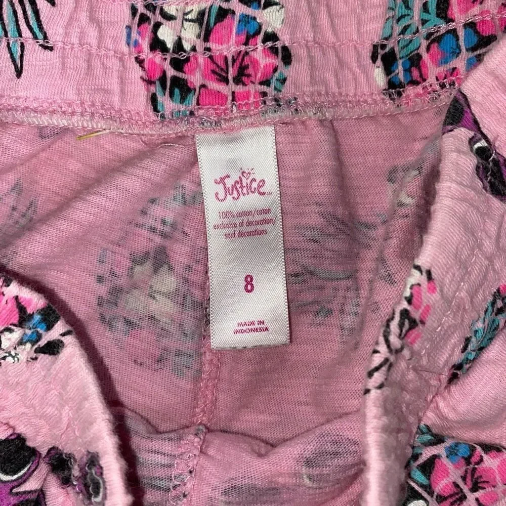 Justice 3 bundle shorts sz 7/8 girls